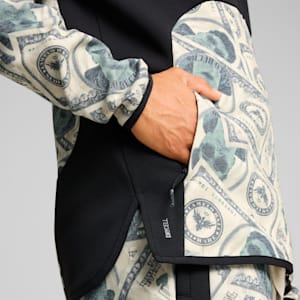 PUMA x LAMELO BALL Bucks Dime Men's Basketball Jacket, PUMA Black-AOP, extralarge