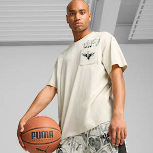 PUMA x LAMELO BALL Bucks Men's Basketball Tee, Alpine Snow, extralarge