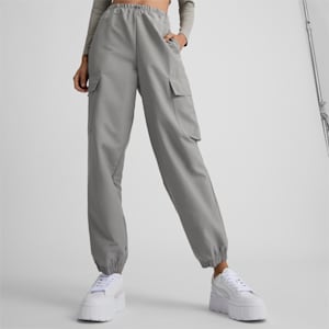 DARE TO Women's Relaxed Woven Pants, Stormy Slate, extralarge