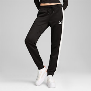 Pants de pista para mujer ICONIC T7, PUMA Black, extralarge