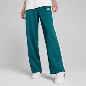 ICONIC Women's T7 Knitted Track Pants, Cold Green, extralarge