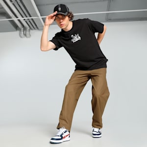 GRAPHICS Bicycle Kick Men's Relaxed Fit Tee, PUMA Black, extralarge-IND