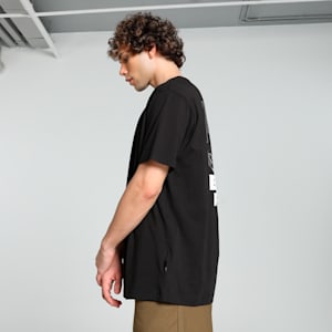 GRAPHICS Bicycle Kick Men's Relaxed Fit Tee, PUMA Black, extralarge-IND