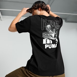 GRAPHICS Bicycle Kick Men's Relaxed Fit Tee, PUMA Black, extralarge-IND