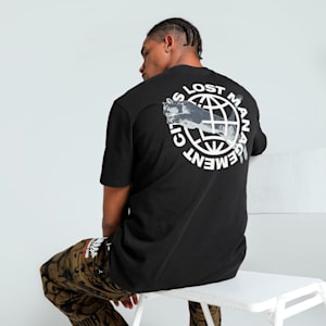 PUMA x LMC Cat Men's Relaxed Fit Tee, PUMA Black, extralarge-IND