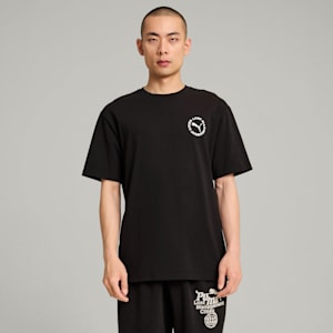 PUMA x LMC Cat Tee Men, PUMA Black, extralarge