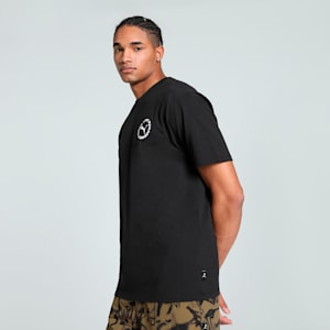 PUMA x LMC Cat Men's Relaxed Fit Tee, PUMA Black, extralarge-IND