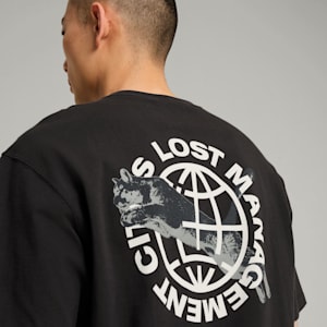 PUMA x LMC Cat Tee Men, PUMA Black, extralarge