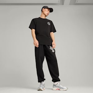 PUMA x LMC Cat Tee Men, PUMA Black, extralarge