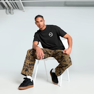 PUMA x LMC Cat Men's Relaxed Fit Tee, PUMA Black, extralarge-IND