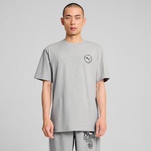 PUMA x LMC Cat Tee Men, Light Gray Heather, extralarge