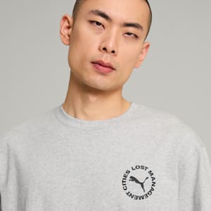 PUMA x LMC Cat Tee Men, Light Gray Heather, extralarge