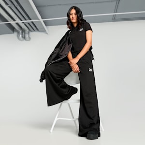 CLASSICS Women's Slim Fit Polo, PUMA Black, extralarge-IND