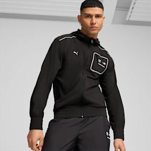 BMW M Motorsport Panelled Full-Zip Hoodie Men, PUMA Black, extralarge