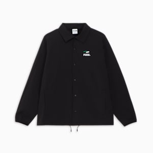 メンズ クラシック スケートボード PUMAS コーチ ジャケット, PUMA Black, extralarge-JPN