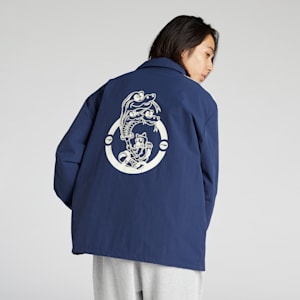 メンズ クラシック スケートボード PUMAS コーチ ジャケット, Club Navy, extralarge-JPN