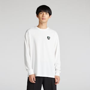 メンズ スケートボード PUMAS 長袖 Tシャツ 2, PUMA White, extralarge-JPN