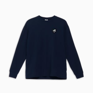 メンズ スケートボード PUMAS 長袖 Tシャツ 2, Club Navy, extralarge-JPN