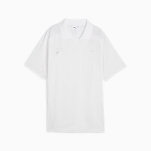 Playera con cuello camisero YONA para mujer, PUMA White, extralarge