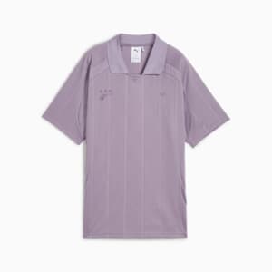 Playera con cuello camisero YONA para mujer, Pale Plum, extralarge