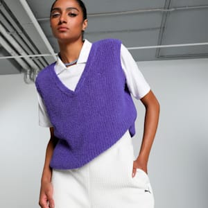 YONA Women's Relaxed Fit Vest, Lapis Lazuli, extralarge-IND