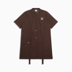We Are Legends Renaissance Women's Shirt Dress, Dark Chocolate, extralarge