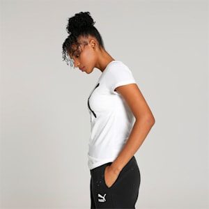 Classics Logo Women's T-shirt, Puma White, extralarge-IND