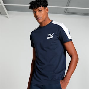 T7 Iconic Men's Slim Fit T-shirt, Club Navy, extralarge-IND