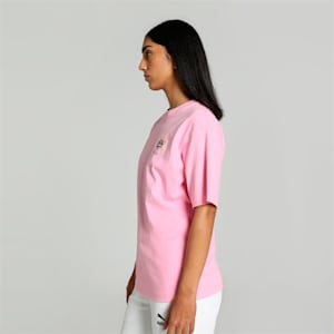 DOWNTOWN Women's Relaxed Fit Graphic T-shirt, Pink Lilac, extralarge-IND