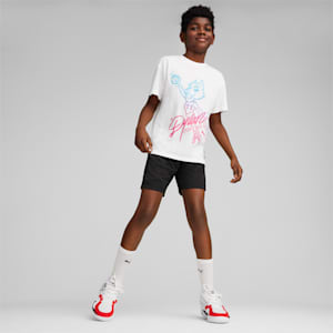 BASKETBALL Dylan Boy's Relaxed Fit T-shirt, PUMA White, extralarge-IND