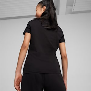 CLASSICS SNFLR Girl's Logo T-shirt, PUMA Black, extralarge-IND