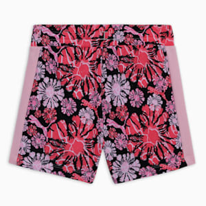 T7 SNFLR Girl's Printed Shorts, PUMA Black, extralarge-IND
