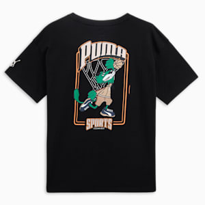 FOR THE FANBASE Youth Graphic Relaxed Fit T-shirt, PUMA Black, extralarge-IND