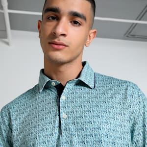 Cloudspun Branch Men's Golf Polo, Modern Mint-Deep Navy, extralarge-IND