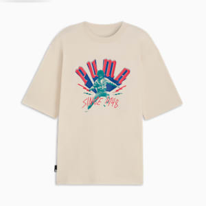 Camiseta CLASSICS PLAY LOUD Dancing Logo para hombre, Alpine Snow, extralarge