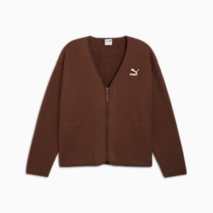 メンズ CLASSICS フリース カーディガン, Espresso Brown, extralarge-JPN