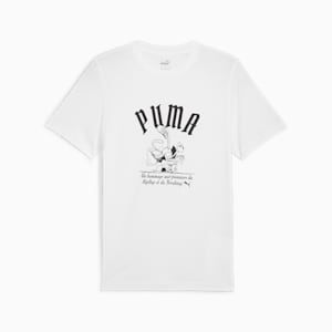 メンズ グラフィック スーパープーマ ブレーク 半袖 Tシャツ, PUMA White, extralarge-JPN
