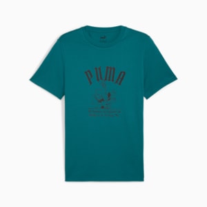 メンズ グラフィック スーパープーマ ブレーク 半袖 Tシャツ, Cold Green, extralarge-JPN