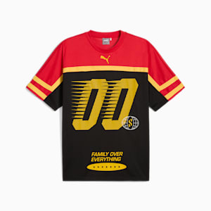 Scoot Trail Blazing Men's Basketball Jersey, PUMA Black-For All Time Red, extralarge