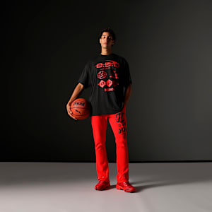 Scoots Trail Blazing Basketball Men's Relaxed Fit Sweatpants, For All Time Red, extralarge-IND