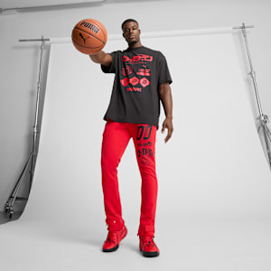 Pants deportivos de básquetbol para hombre Scoot Trail Blazing, For All Time Red, extralarge