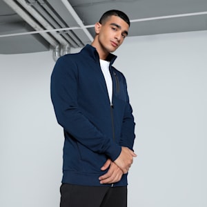 UTILITY Overlay Men's Sweat Jacket, Club Navy, extralarge-IND