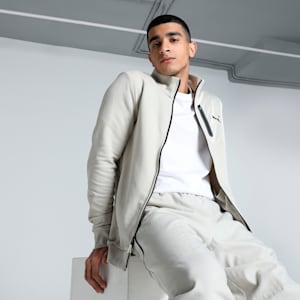 UTILITY Overlay Men's Sweat Jacket, Desert Dust, extralarge-IND