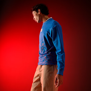 Men's Classics Crew-Neck Sweatshirt, Hyperlink Blue, extralarge-IND
