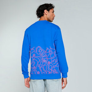 Men's Classics Crew-Neck Sweatshirt, Hyperlink Blue, extralarge-IND