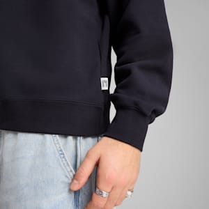 Sudadera estampado MMQ para hombre, New Navy, extralarge