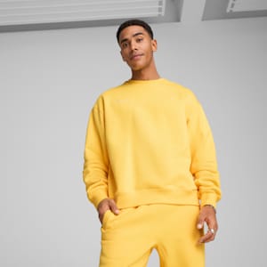 Sudadera estampado MMQ para hombre, Sunny Yellow, extralarge