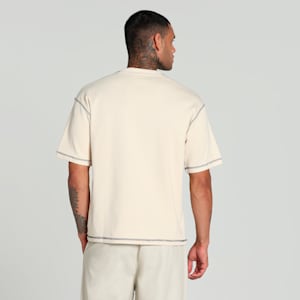 MMQ Men's Rib Tee, Alpine Snow, extralarge