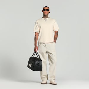 Camiseta acanalada MMQ para hombre, Alpine Snow, extralarge