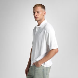 MMQ Men's Relaxed Fit Polo, PUMA White, extralarge-IND